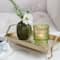 Kate Aspen Ribbed Green Glass Votive Candle Holder Set, 6ct.